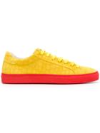 Hide & Jack Contrast Sole Sneakers - Yellow & Orange