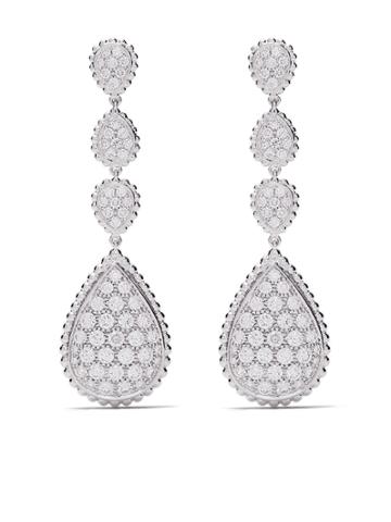 Boucheron 18kt White Gold Serpent Bohème Diamond Pendant Earrings - Wg