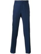 Salvatore Ferragamo Tailored Trousers, Men's, Size: 50, Blue, Mohair/wool