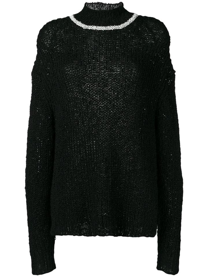 Jil Sander Oversized Slouchy Jumper - Black