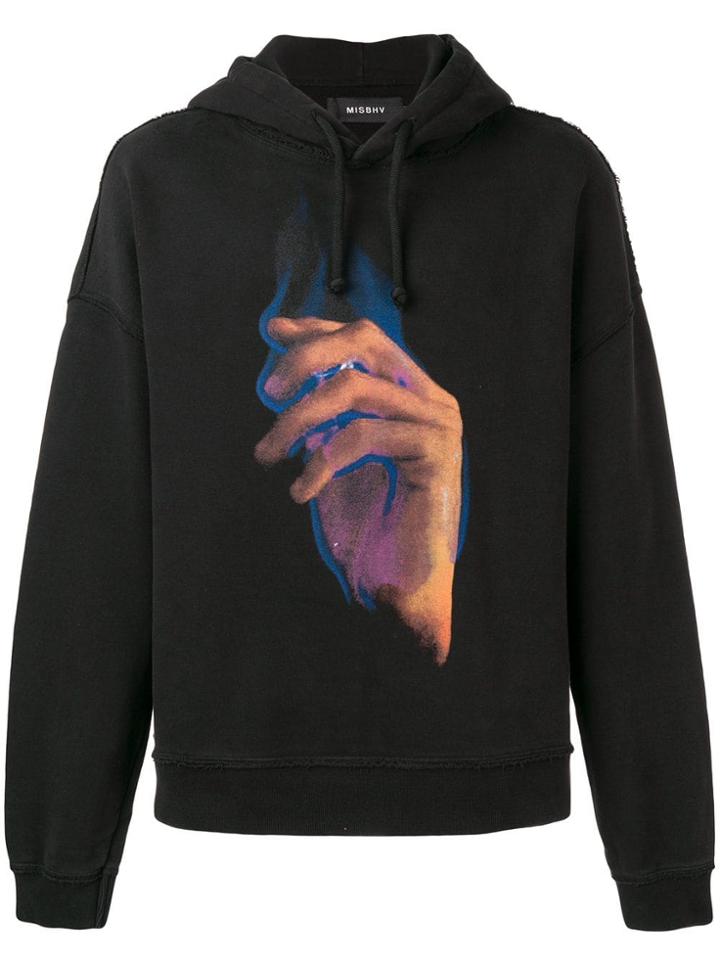 Misbhv Flame Hoodie Washed Black