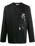 Comme Des Garçons Homme Plus Logo Print Sweatshirt - Black