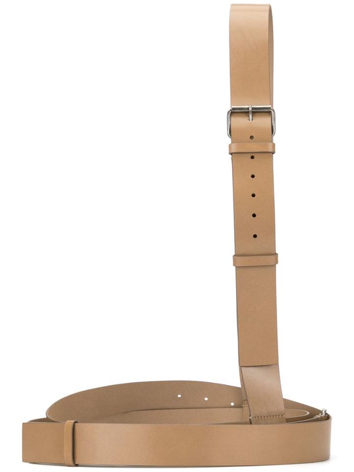 Ann Demeulemeester Leather Harness Belt - Brown