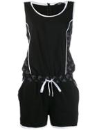 Liu Jo Jersey Playsuit - Black