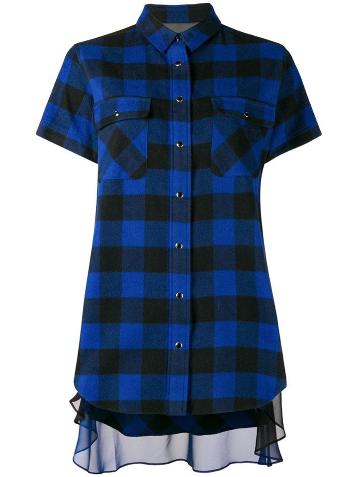 Sacai Sacai Ss Btn Dwn Sht Drs W Frnt Pkts - Blue