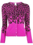 Ultràchic Leopard Print Cardigan - Pink