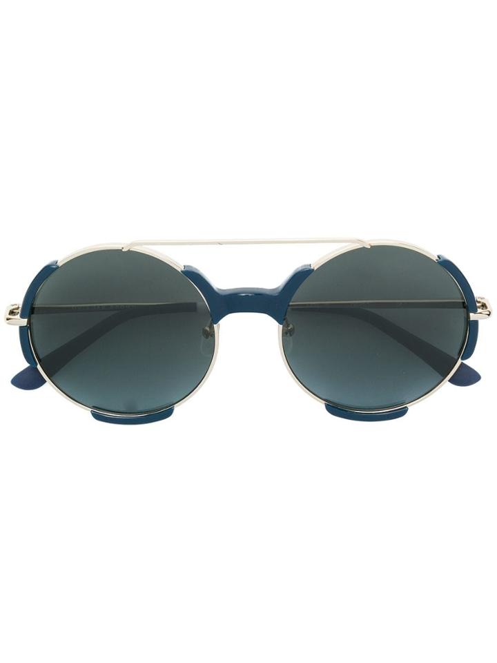 Orlebar Brown Round Frame Sunglasses - Blue