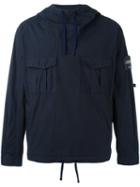 Stone Island Shadow Project Cargo Pocket Hoodie, Men's, Size: Medium, Blue, Cotton/polyamide