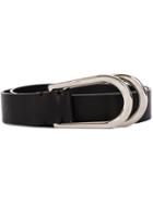 Maison Margiela D-ring Leather Belt - Black