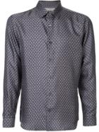 Gieves & Hawkes Crown Embroidered Shirt - Blue