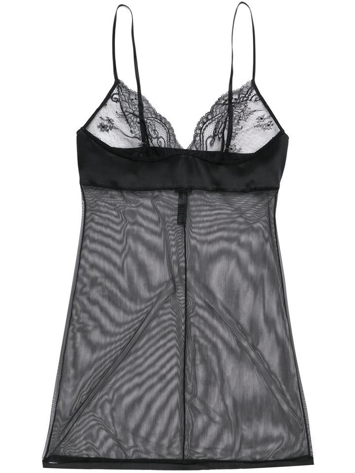 La Perla - Romance Camisole Slip Dress - Women - Silk/nylon/spandex/elastane - 4, Black, Silk/nylon/spandex/elastane