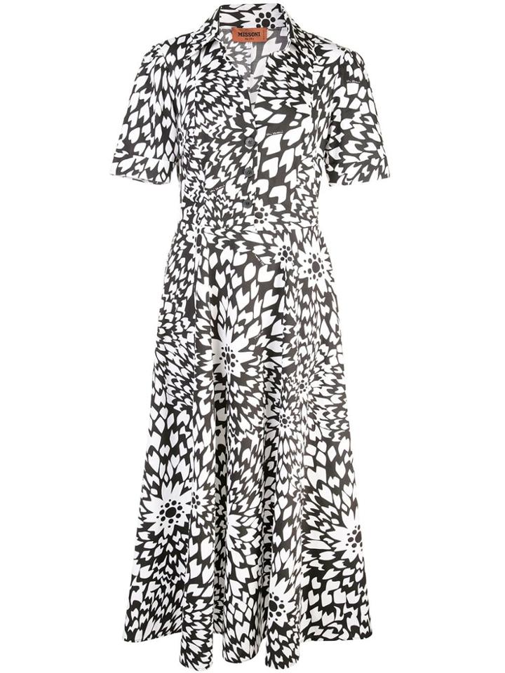 Missoni Floral Shirt Dress - Black