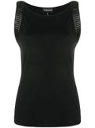 Emporio Armani Jersey Vest Top - Black