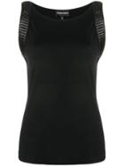 Emporio Armani Jersey Vest Top - Black