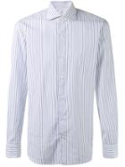 Barba - Striped Shirt - Men - Cotton - 39, White, Cotton