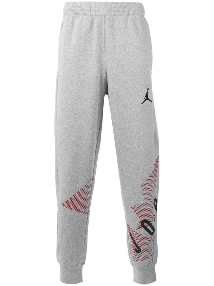 Nike Printed Track Pants, Men's, Size: Xl, Grey, Cotton/polyester