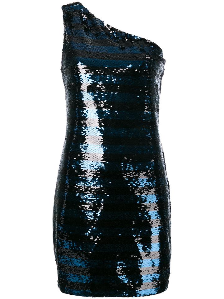 Rta Off-shoulder Sequin Embroidered Dress - Blue