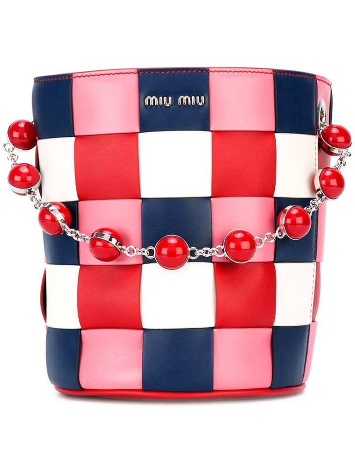 Miu Miu Cube Tote, Women's, Calf Leather