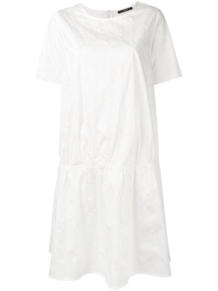 Odeeh - Pleated Dress - Women - Cotton/spandex/elastane - 38, White, Cotton/spandex/elastane