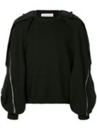 Walter Van Beirendonck Pre-owned Zipped Layered Sleeve Sweatshirt -