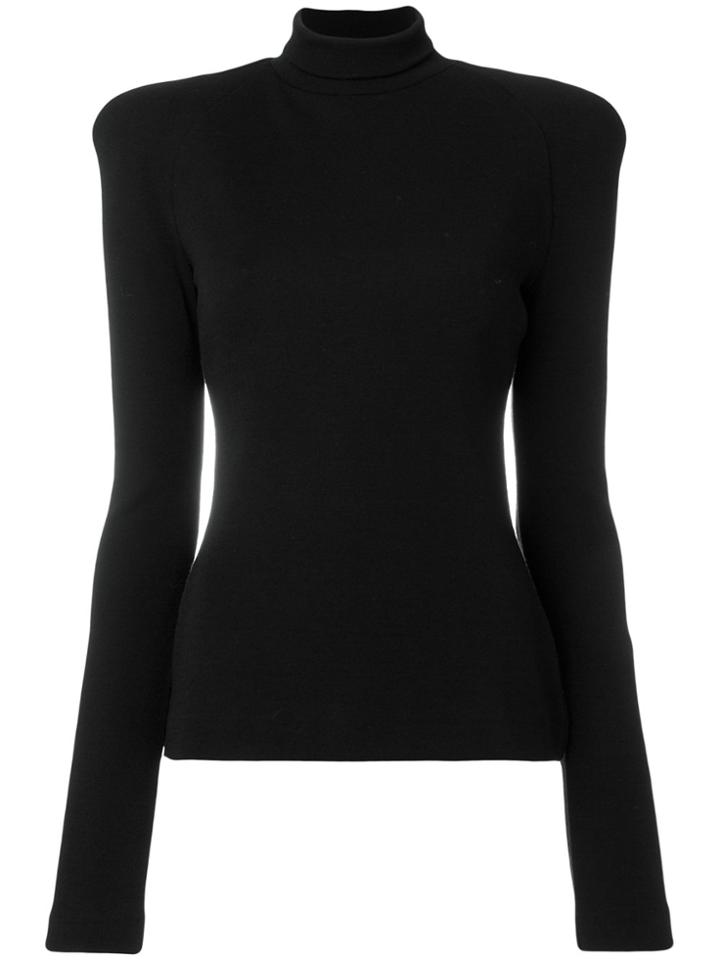 Haider Ackermann Structured Turtleneck Sweater - Black