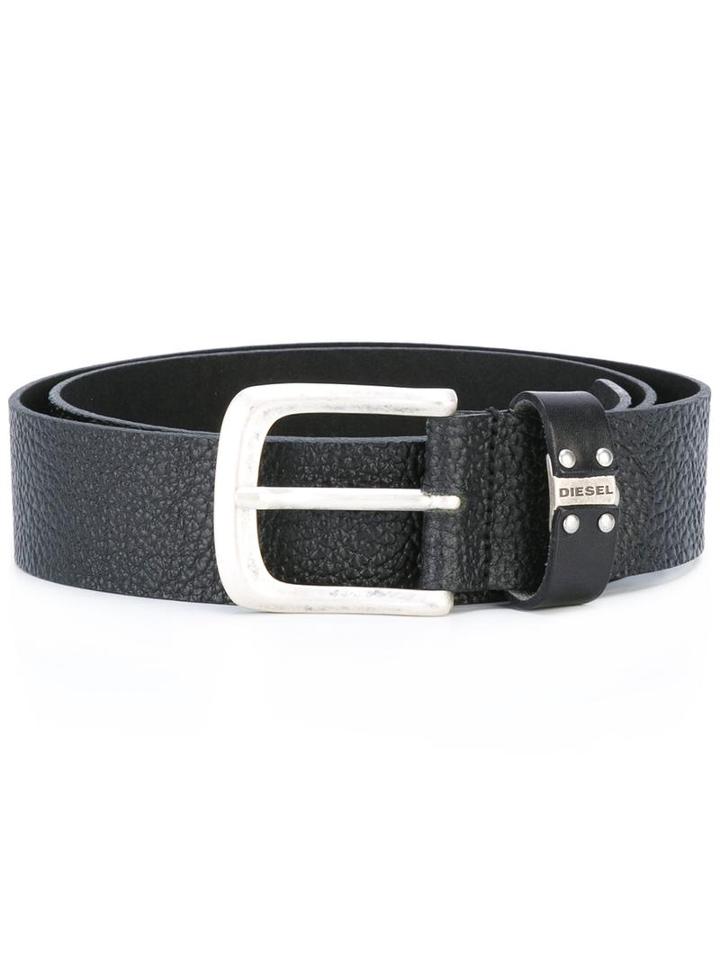 Diesel Classic Belt, Men's, Size: 95, Black, Calf Leather