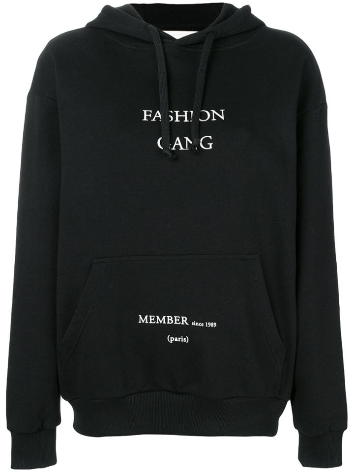 Ih Nom Uh Nit Fashion Gang Slogan Hoody - Black