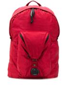 Cp Company Lens Front-pocket Backpack - Red