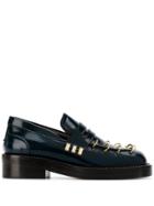 Marni Pierced Thick Sole Loafers - Blue