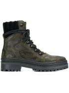 Tommy Hilfiger Camouflage Hiking Boots - Green