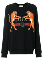 Gucci Tiger Print Sweatshirt - Black