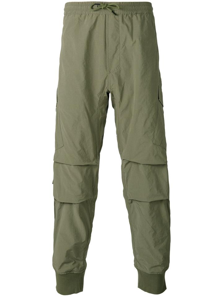 Maharishi - Cargo Track Pants - Men - Nylon/polyester - L, Green, Nylon/polyester