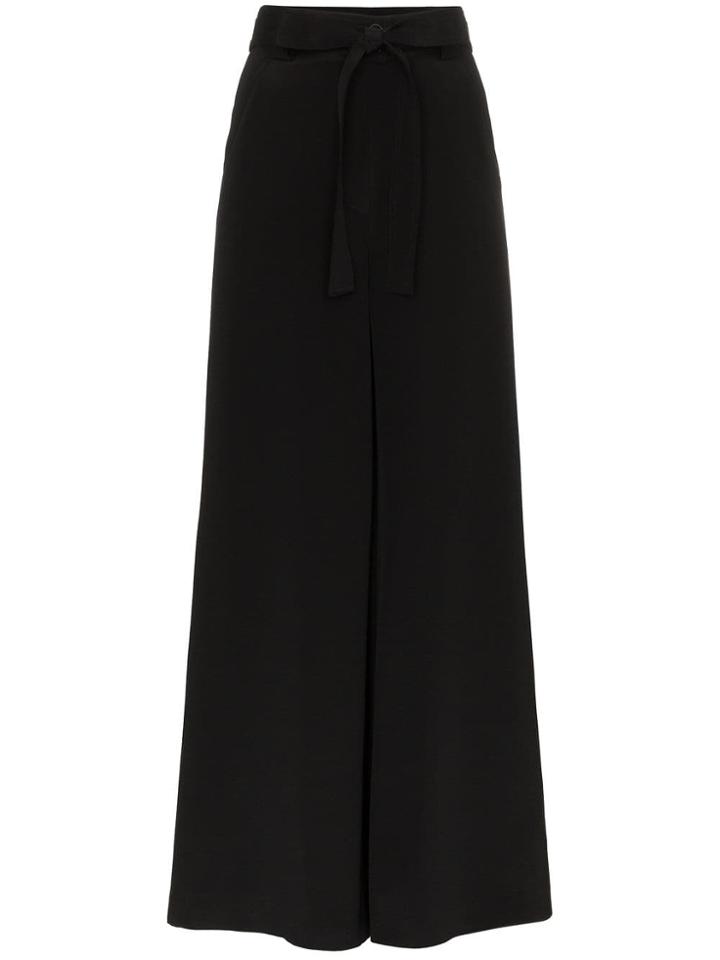 Etro Wide Leg Belted Trousers - Black