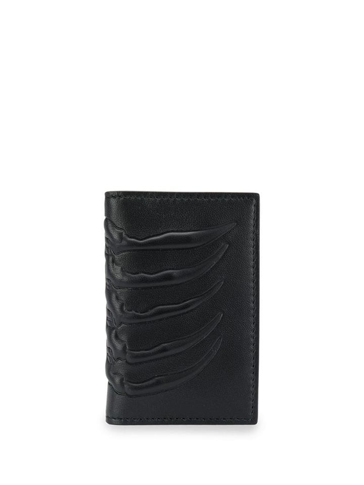 Alexander Mcqueen Embossed Pocket Organiser - Black