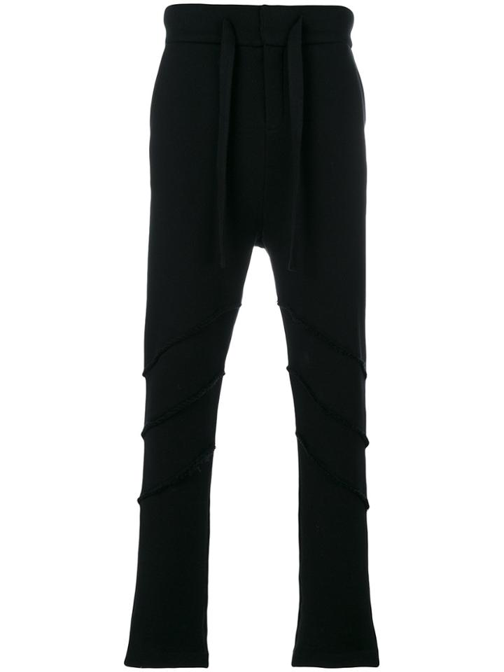 Forcerepublik Textured Track Pants - Black