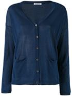 P.a.r.o.s.h. - Knitted Cardigan - Women - Cotton/viscose - Xs, Women's, Blue, Cotton/viscose