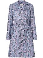 Giuseppe Di Morabito Floral Belted Trench Coat - Pink & Purple