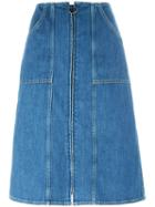 Mih Jeans 'jolla' Skirt, Women's, Size: Xs, Blue, Cotton