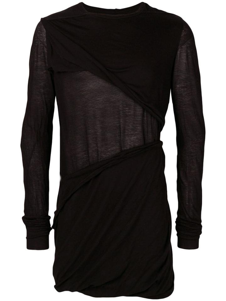 Rick Owens Smiley Long Sleeve T-shirt - Black