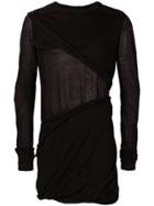 Rick Owens Smiley Long Sleeve T-shirt - Black