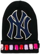 Gucci Ny Yankees&trade; Patch Knitted Beanie - Black