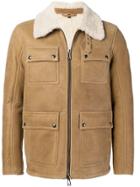 Belstaff Cargo Shearling Jacket - Brown