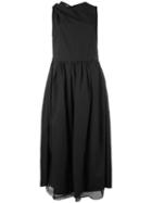 Nostra Santissima - Split Back Dress - Women - Cotton/metallic Fibre/polyimide - 40, Black, Cotton/metallic Fibre/polyimide