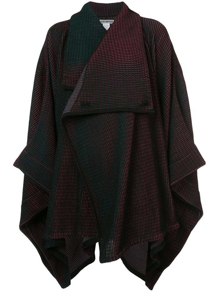 Issey Miyake Blanket Style Cardi-coat - Multicolour