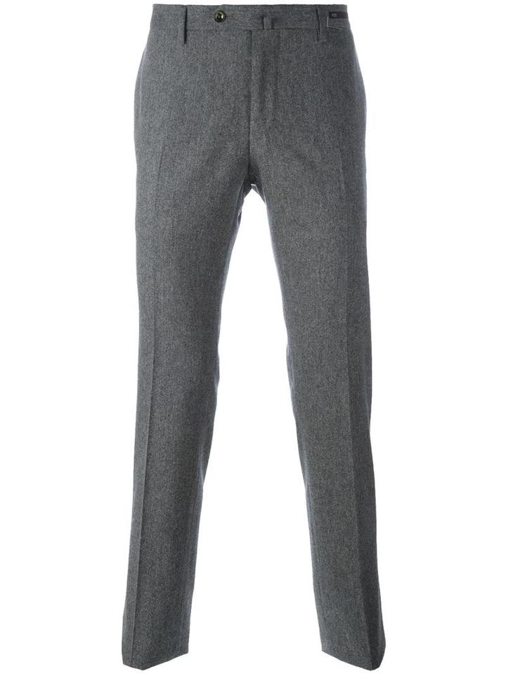 Pt01 Slim Tailored Trousers, Men's, Size: 48, Grey, Virgin Wool/spandex/elastane