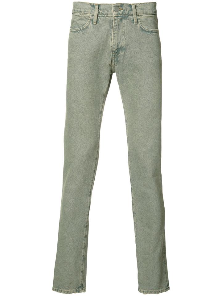 424 Fairfax Stonewashed Skinny Jeans, Men's, Size: Small, Blue, Cotton
