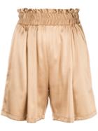 Styland High Waisted Culotte Shorts - Nude & Neutrals