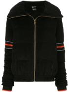P.e Nation Stripe Detail Zipped Jacket - Black