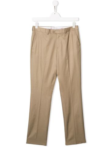Isaia Kids Tailored Trousers - Neutrals