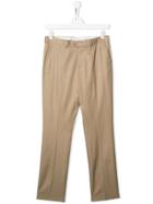 Isaia Kids Tailored Trousers - Neutrals